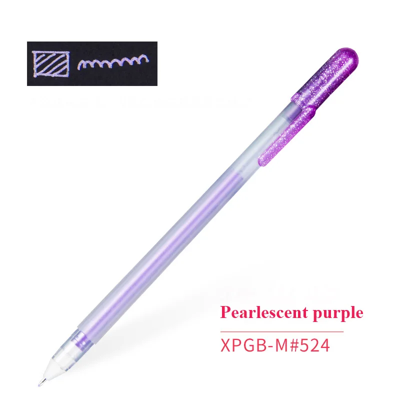 Pearlescent purple Сакура креативный высокий свет ручка для рисования DIY картина Акварельная комикс ручная роспись маркер для выделения ручки для школы поставка XPGB - Цвет: Pearlescent purple