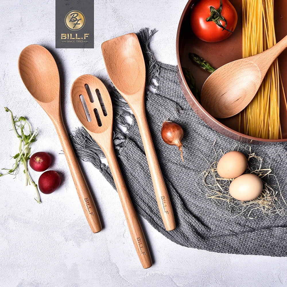 BIL L.F буковая деревянная посуда ложка ковш Тернер длинный дуршлаг для риса