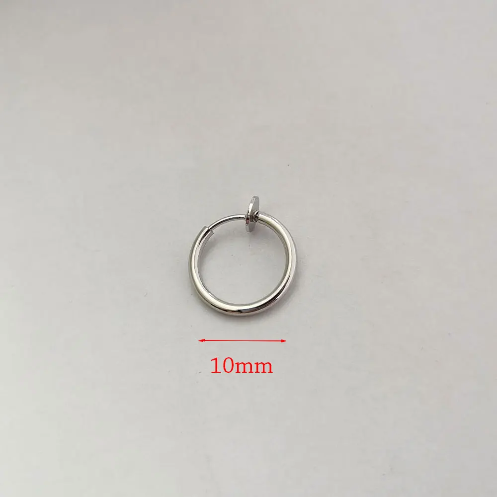 

2pc/pack Stainless Steel Retractable Clip On Earrings No Pierced for Women Girls Without Ear Piercing Ear Cuff Earings Clips