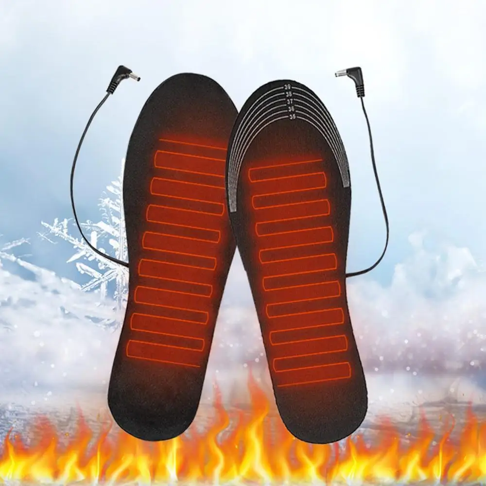 Стельки с USB-разъемом, электрические моющиеся, подогрев ног, зимние