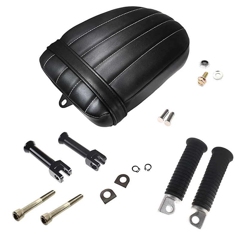 Rear Passenger Grid Seat With Standard Foot Bracket Footpegs For Harley 2018-2021 FXBB Street Bob | Covers &amp Ornamental Mouldings