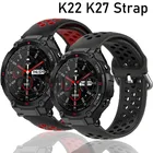 Ремешок для наручных часов K22 K27, ремешок для умных часов, силиконовый сменный Браслет