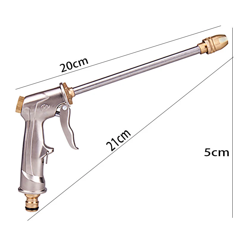 

High Pressure Power Washer Water Jet Watering High-Grade Metal Plating Water Powerful Hose Nozzle Car Water Spray Tool Garden Wa
