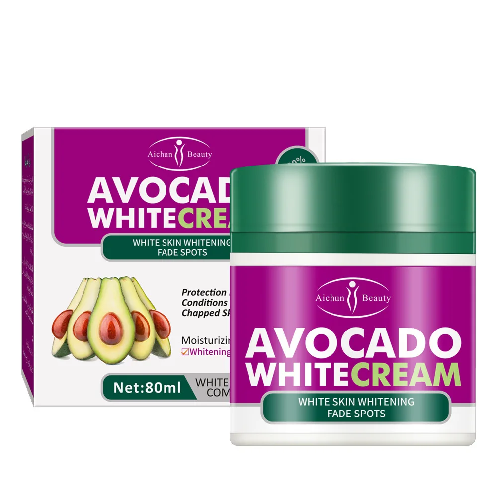 

80ml Avocado Whitening Serum Face Moisturizing Cream Anti Wrinkle Anti Aging Face Fine Lines Acne Treatment Skin Care