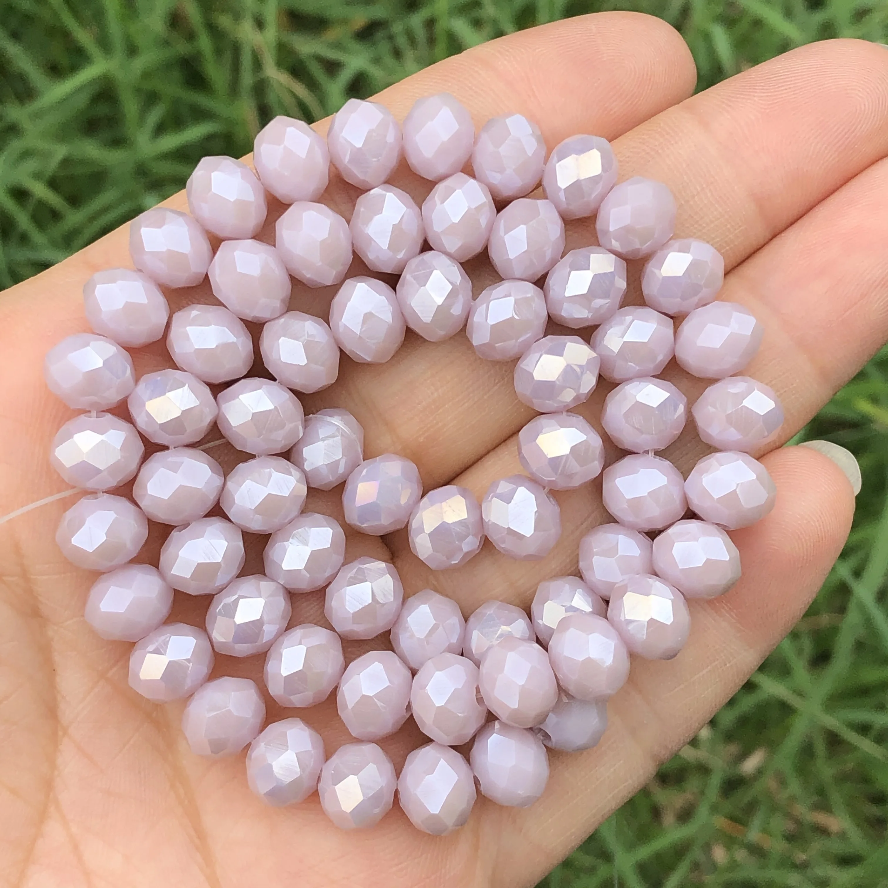 Граненые AB фиолетовые бусины Рондель Хрустальные стеклянные Свободные