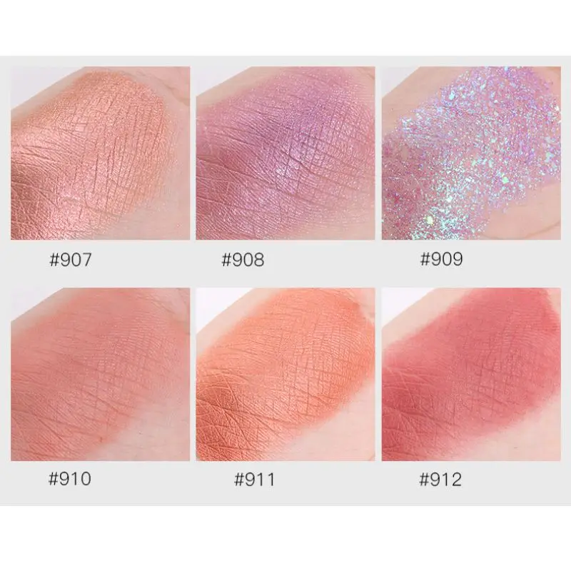 Мерцающие одноцветные тени для век стойкие водостойкие косметические