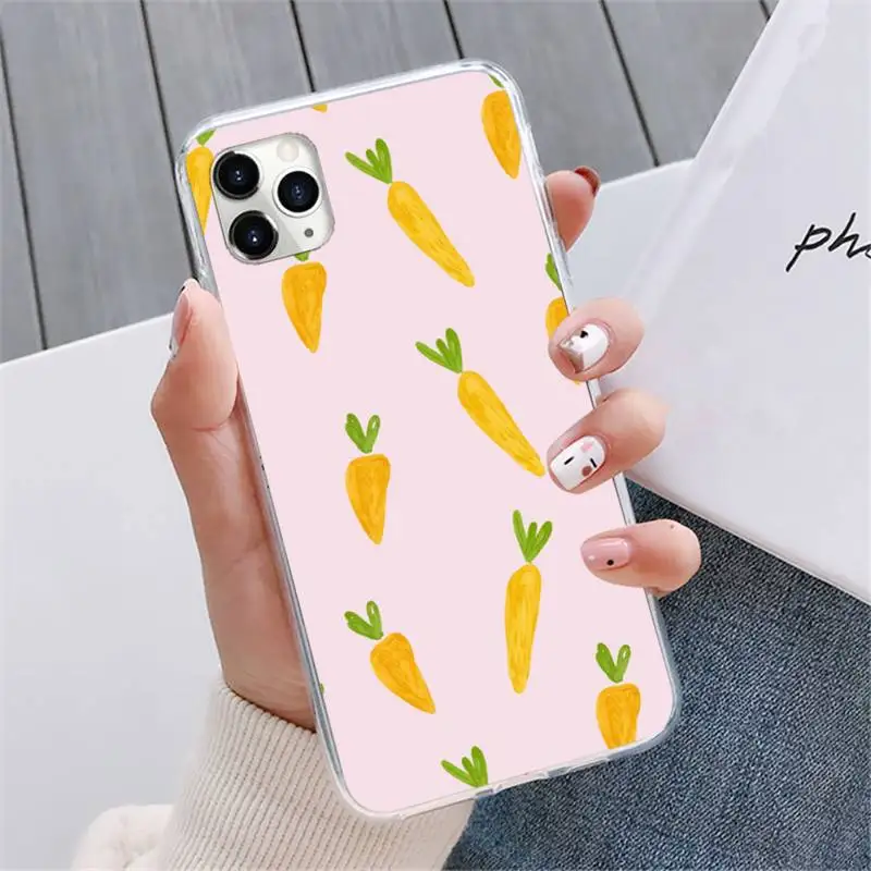 

Cute cartoon carrot Phone Case For iphone 12 5 5s 5c se 6 6s 7 8 plus x xs xr 11 pro max mini