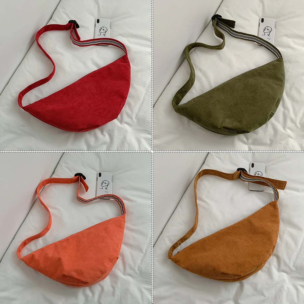 Вельветовая поясная сумка для женщин дизайнерская холщовая забавная модная