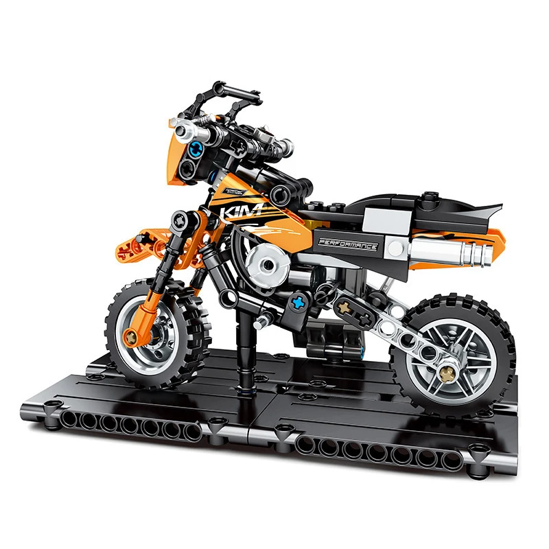 Технические внедорожные мотоциклетные строительные блоки подходят для