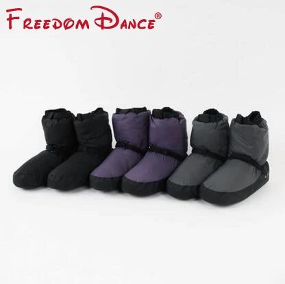 Теплые балетные ботинки унисекс теплые для танцев защита стопы домашняя обувь