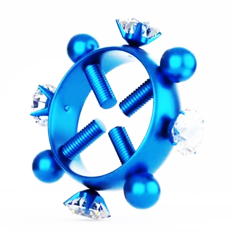 

1 pair, titanium steel body piercing jewelry, no piercing spiral type male and female sexy fake breast ring classic popular