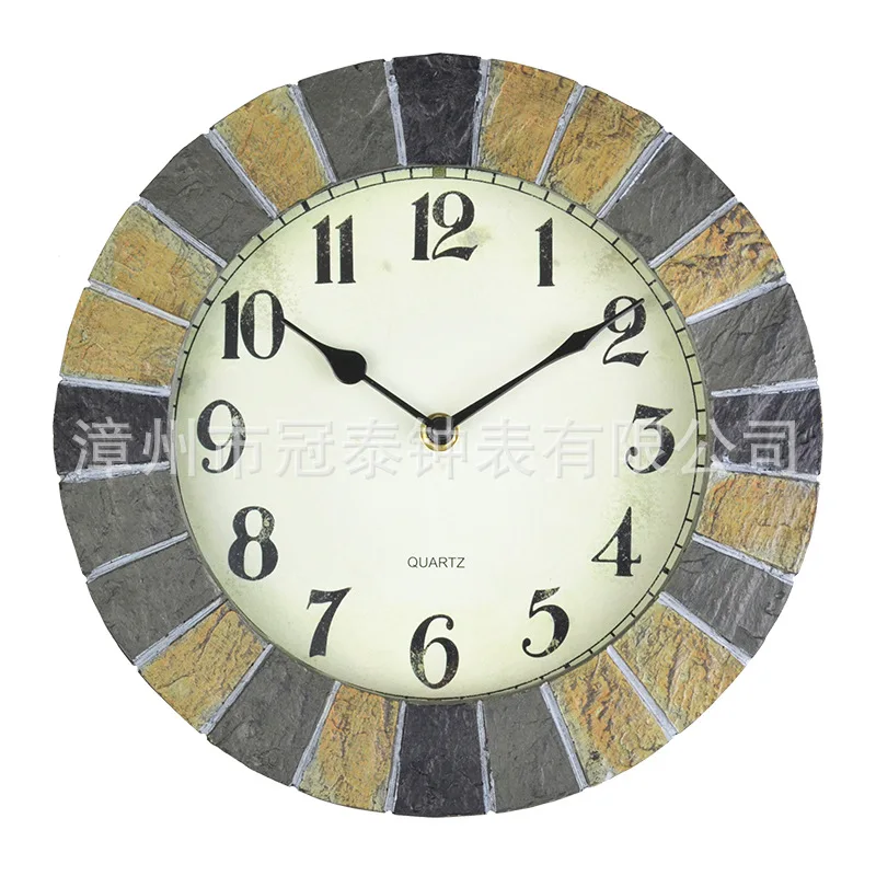 Креативные современные настенные часы винтажный механизм термометр потертый