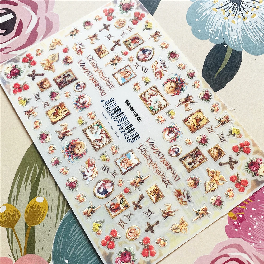 

MG180123-05 Angel Cross 3D Back glue Nail decal Nail sticker Nail decoration Nail art Nail tool Nail ornament