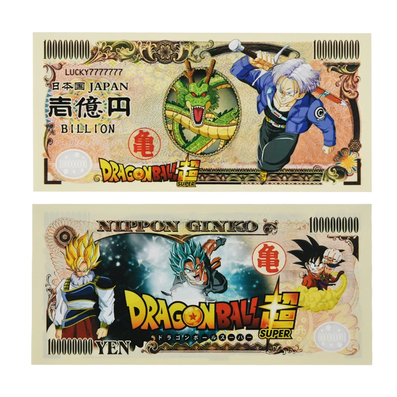 WR Dragon Ball Z Goku позолоченные Коллекционные монеты с держателем для монет, японские монеты, набор, подарок, Прямая поставка - Цвет: Dragon Ball note 4