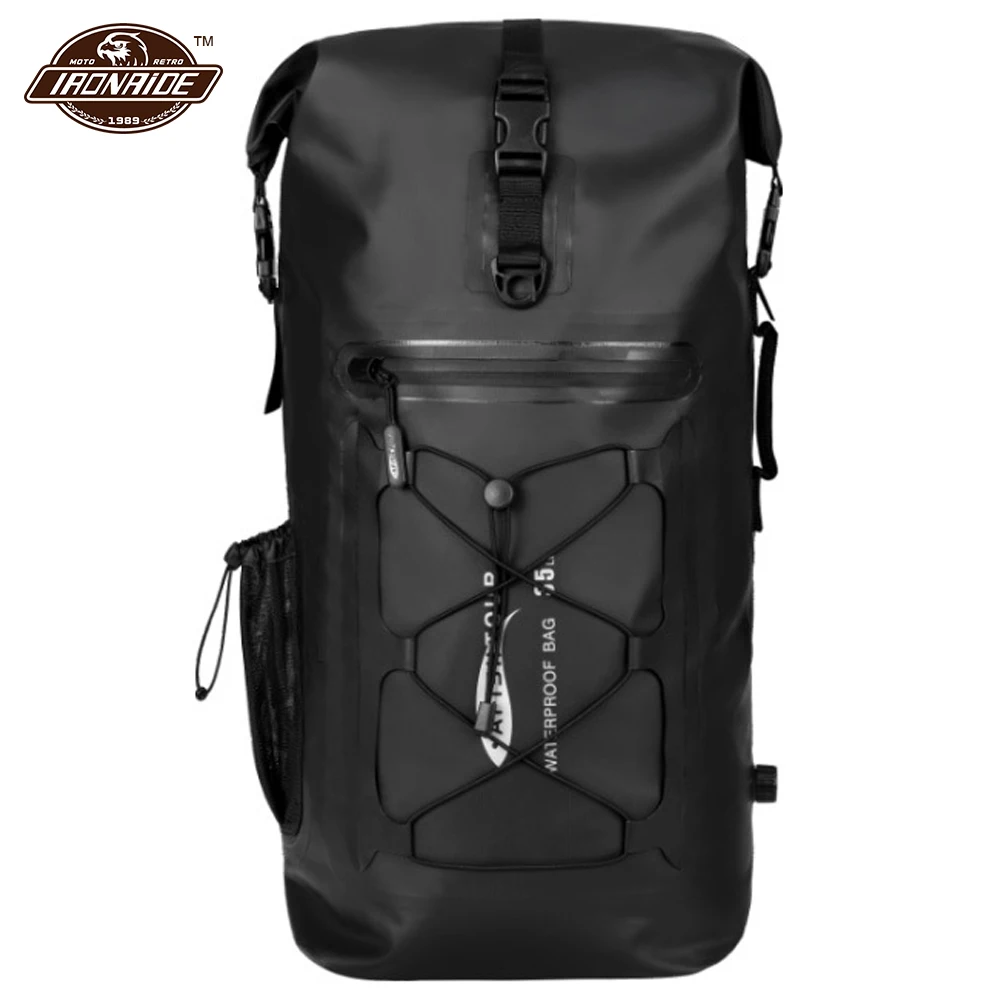 

35L Motorcycles Bag Waterproof Rear Bag Multi-Function Backpack Wearable SaddleBags Moto Bag Racing Travel Luggage Camouflage