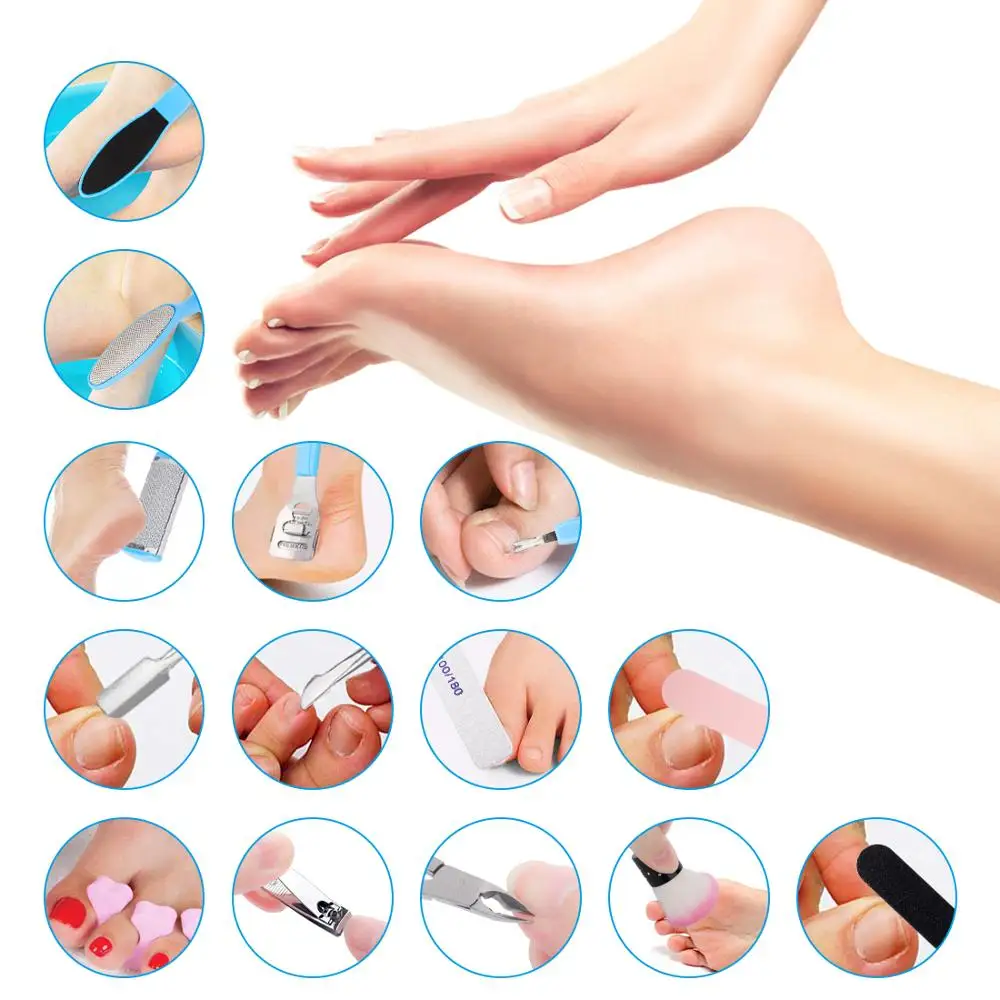 Инструмент для маникюра 20 шт./компл. пилка ухода за ногами средство удаления