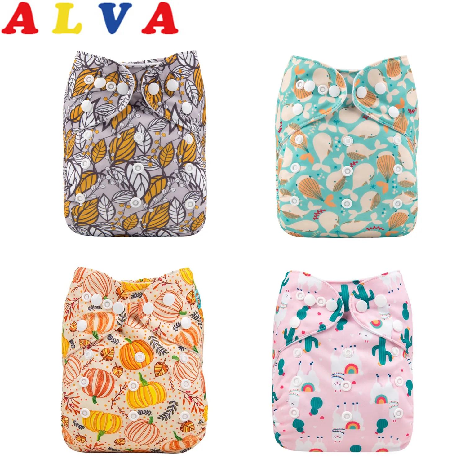 U pick Alvababy детские тканевые подгузники экологически чистые подгузники Современные тканевые подгузники с 1 шт микрофибровой вставкой