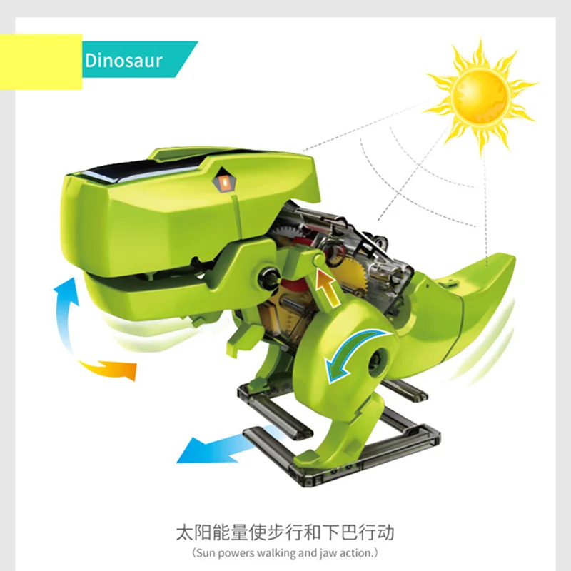 4 в 1 робот трансформер на солнечной батарее|Наборы для сборки моделей| |
