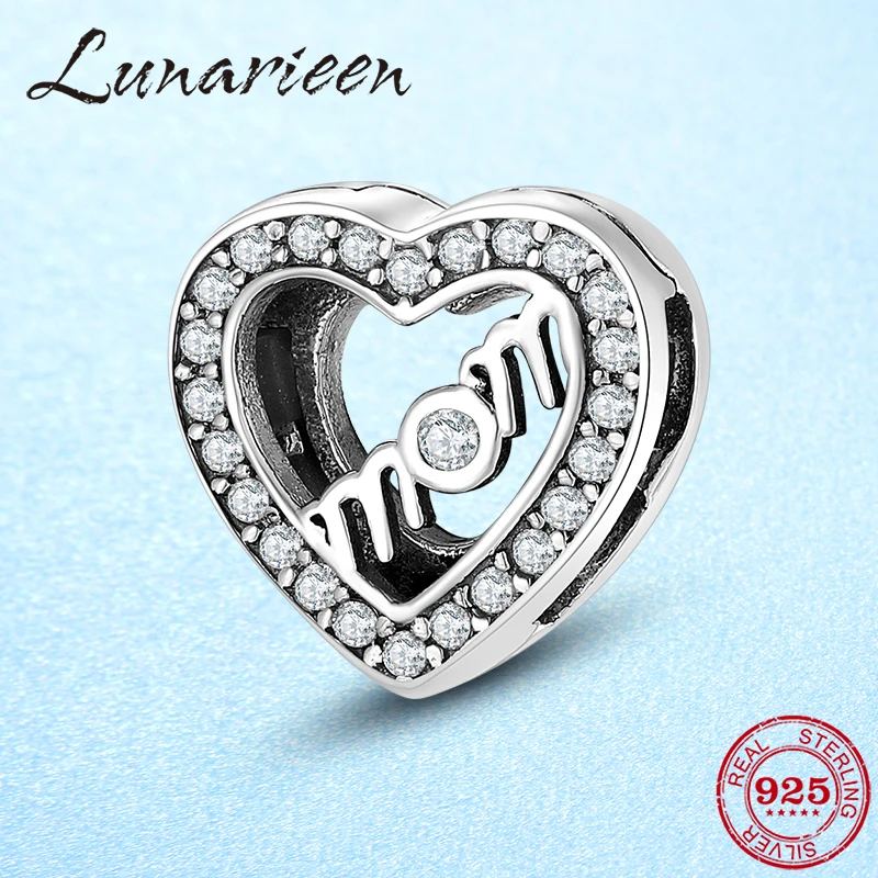 Горячая Распродажа блестящий серебряный браслет с фианитами бусина на букве