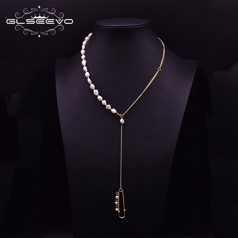 GLSEEVO оригинальное ожерелье с подвеской из натурального жемчуга для женщин