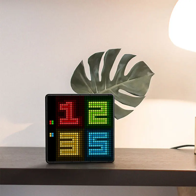 Умные часы-будильник мерцающие реагирующие на пикселей игра сделай сам