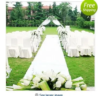 

1m Width X 10 M/roll Fashion White Nonwoven Carpet Aisle Runner For Wedding Party Backdrop Centerpieces Decorations Supplies Fre