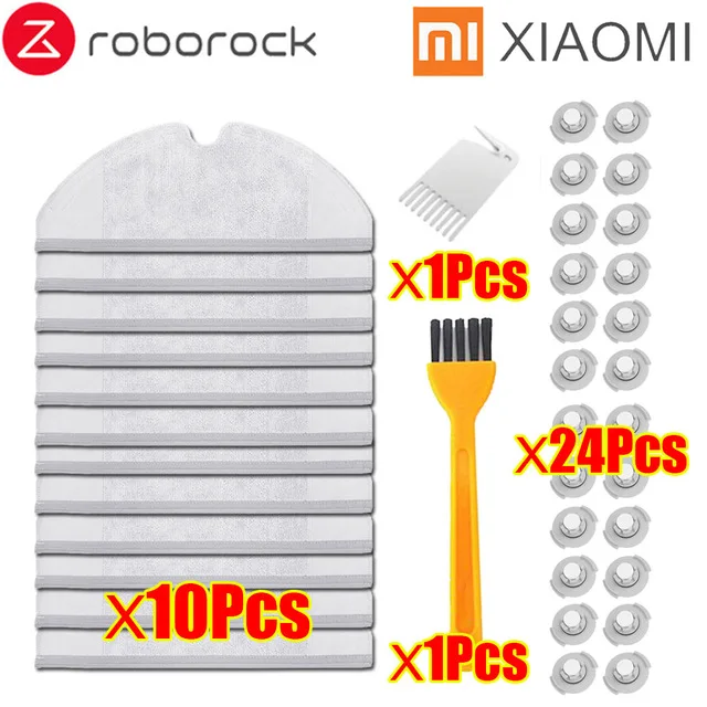 FXMi-26 Подходит для XiaoMi Roborock S50 S51 S55 S6 робот пылесос 2 запасных частей наборы моющих салфеток бак для воды фильтр замены - Цвет: FXMi-26