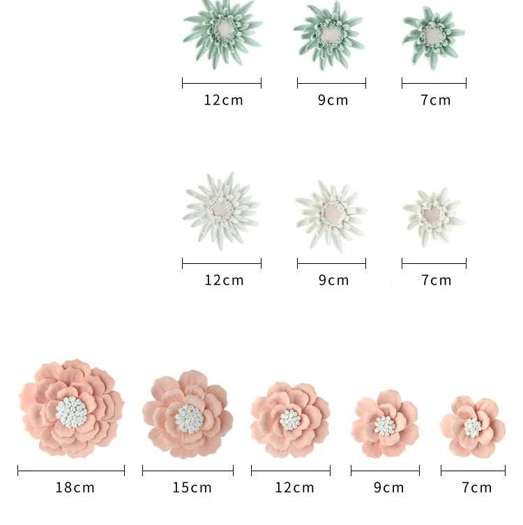 Керамический цветочный Настенный декор креативный 3D фон для гостиной спальни