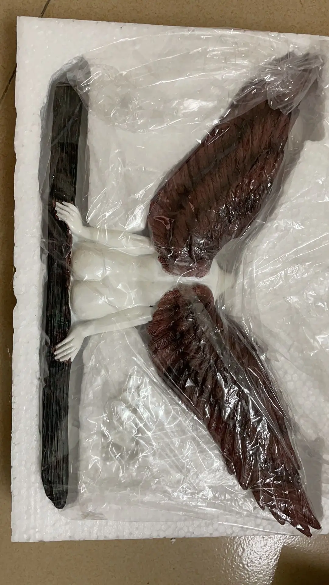 

Angel Art Sculpture Wall Decor 3D Statue for Living Room Bedroom Decor Home Decor, Garden Statue Artwork Angel Wings 20/30/50 cm