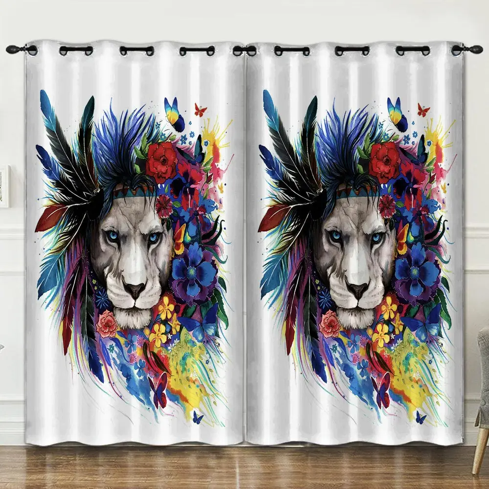 Декоративная занавеска для комнаты с животными декоративная ткань розовые шторы