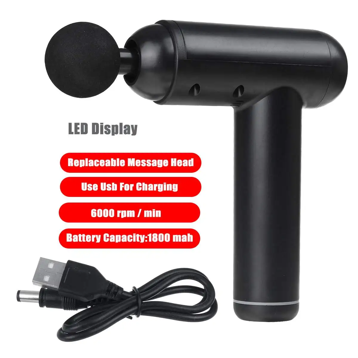 

8000r/min Therapy Massage Gun 99 Gears Muscle Massager Pain Sport Massage Machine Relax Body Slimming Relief With 8 Heads