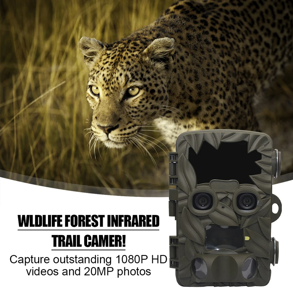 

H8201 Trail Camera Dual-Lens Night Vision 4K 20MP 170 Degree Wide Angle Wildlife Camera Night Vision Motion Activated Waterproof