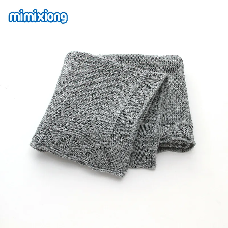 

Ins Baby Knitted Blanket Boys' And Girls' Knitting Blanket Baby Windproof Cover Quilt Happy-Nappers