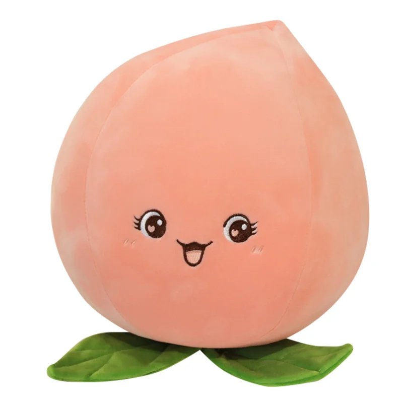 

30/45CM Cute Peach Plush Toys Lovely Stuffed Soft Fruit Dolls Simulation Peach Pillow Sofa Cushion For Children Girls Gifts