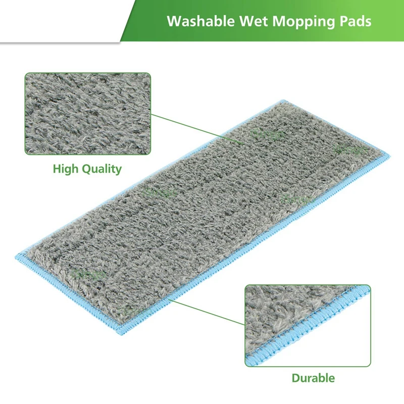 

5 Pack Washable Wet Mopping Pads Compatible Braava Jet M Series Reusable Wet Pads for IRobot Braava Jet M6 (6110)