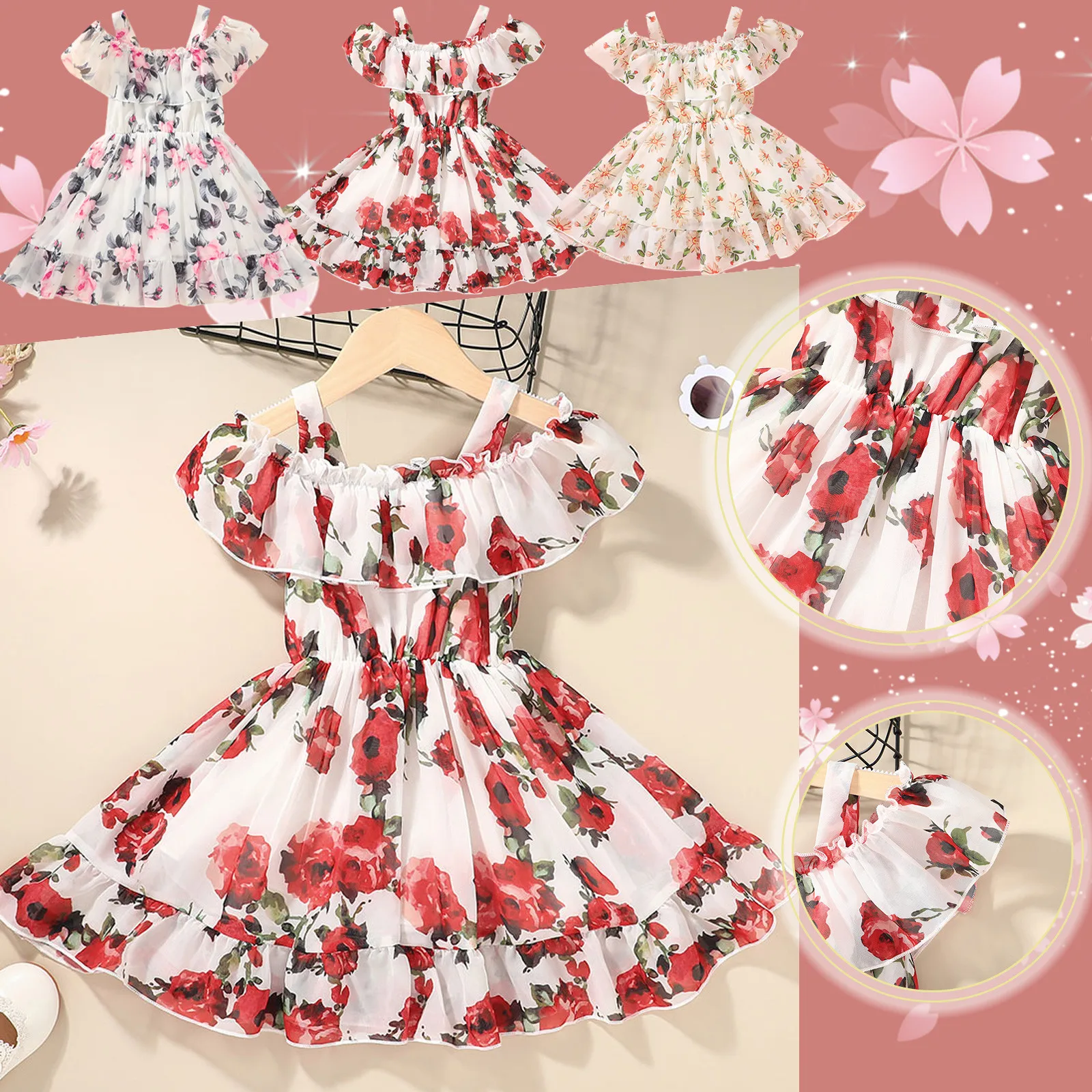 

Малыша Одежда Для детей; малышей; девочек летнее платье на петельках; Шифоновая юбка, платье принцессы платье на петельках; Вечерние Платья ...