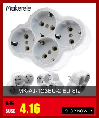 16A AC 110 v-250 v переходник для розетки ABS ЕС Стандартный стоячая Мощность конвертер разъема адаптера расширенный разъем Беспроводной