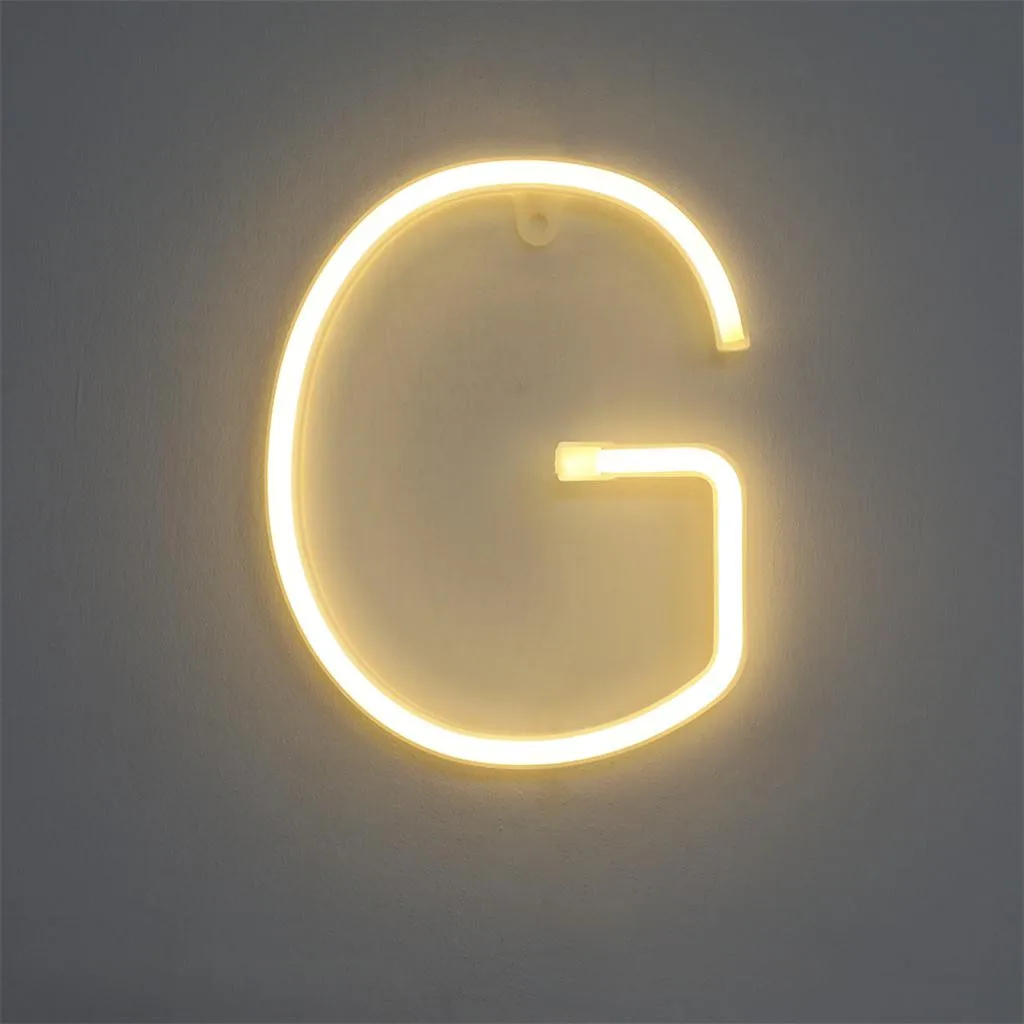 Новое поступление Алфавит лампа светодиодный буквенный свет Свадебная вечеринка рождественское световое украшение вверх буквы стоящий подвесной свет