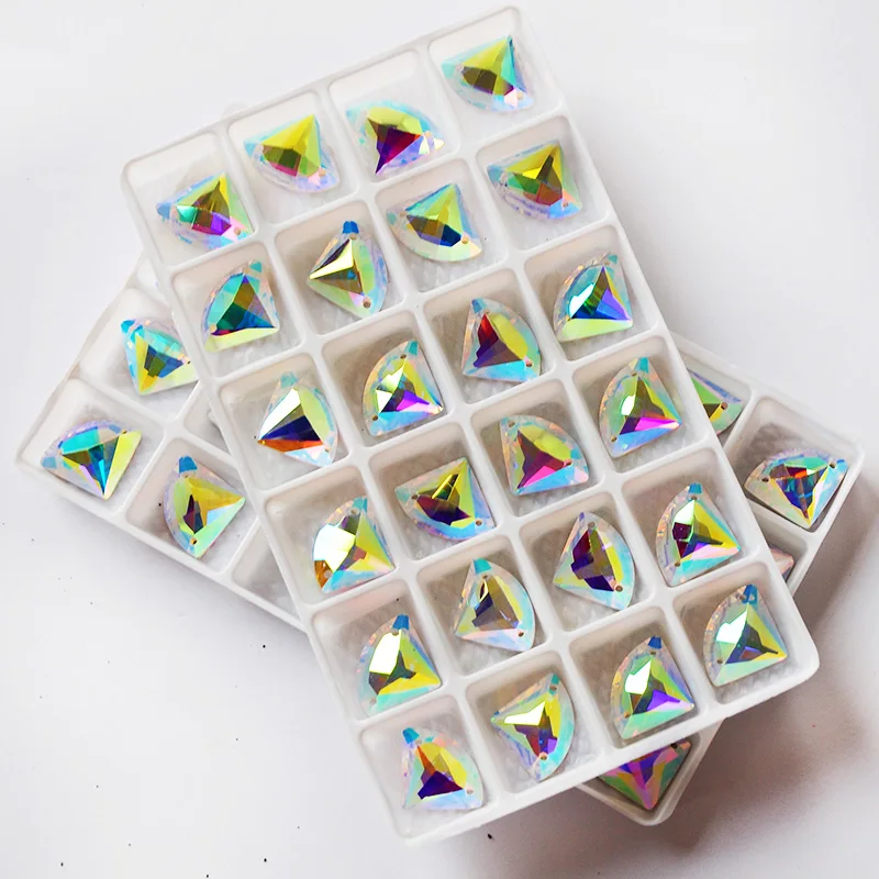Зеркальные Стразы YANRUO 2545TH Crystal AB для шитья стразы рукоделия предметы одежда | Дом