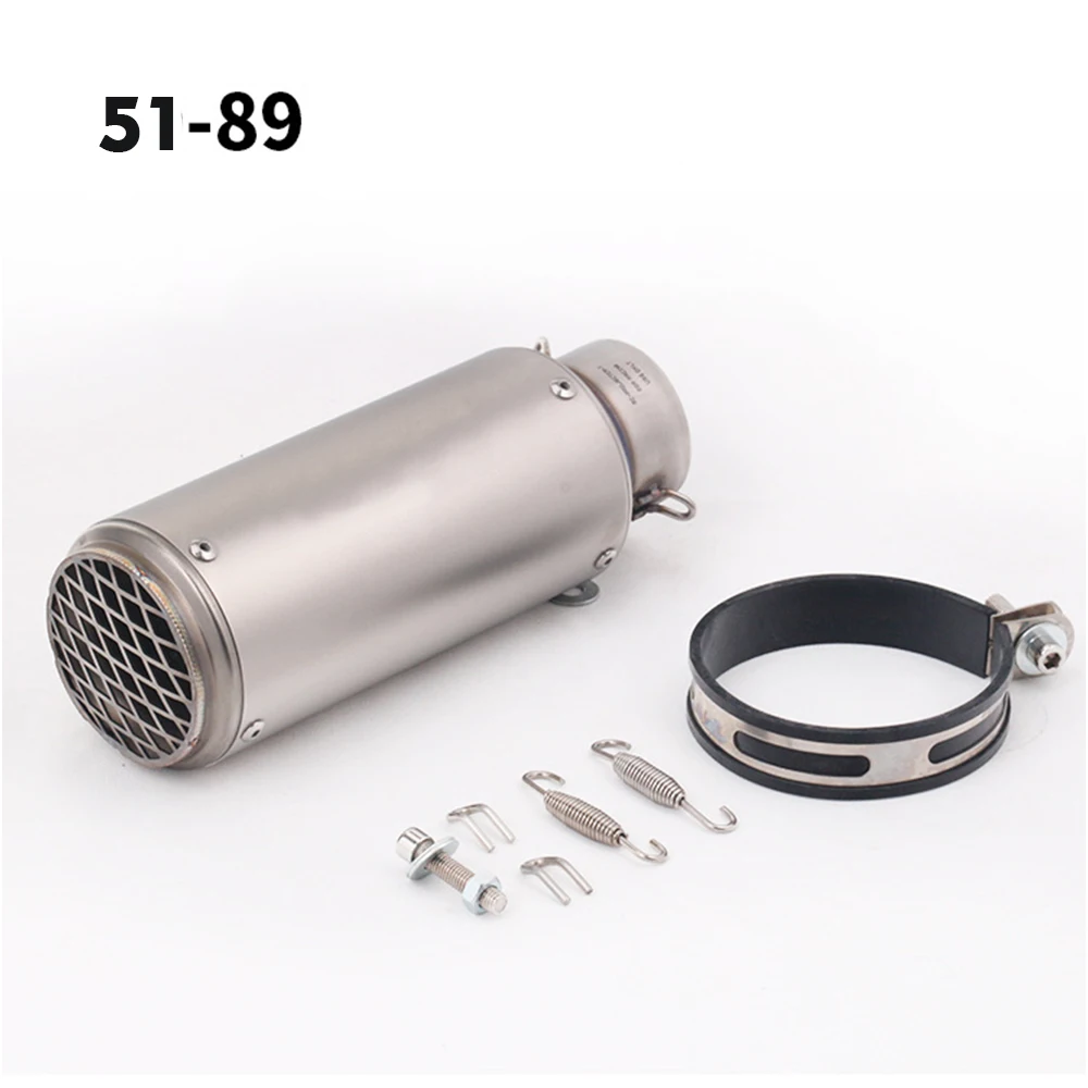 

51MM 60MM Universal Motorcycle Exhaust Muffler Escape Moto Dirt Bike Scooter Exhaust DB killer For bws PCX125 Z800 Z900 R6