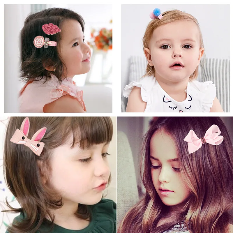 

18Pcs/Set Baby Girl Cute Headband Turban Darling Bows Kids Headwear Elastic Hair Bands Clips Hairpins Set Baby Accessories Gift