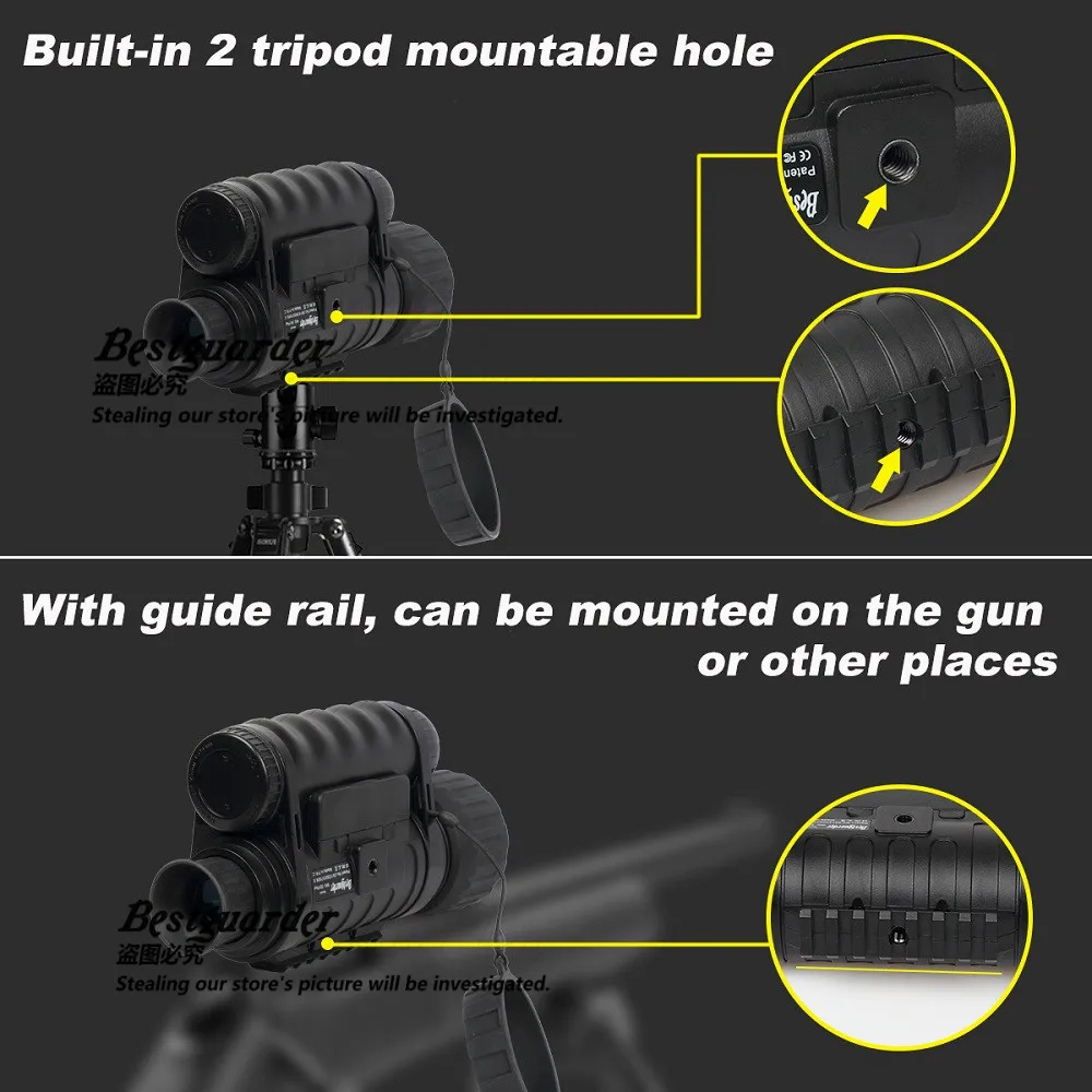 Ультра HD монокуляр телескоп охота прибор ночного видения соединяется с