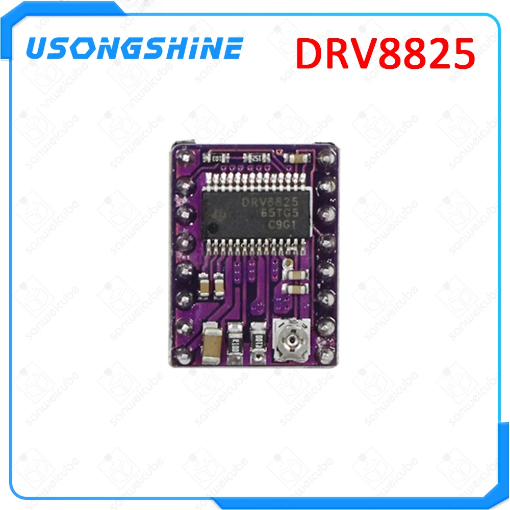 3D-принтер Stepstick Drv8825 Драйвер шагового двигателя Reprap 4 печатная плата замена A4988 для 3D-принтера части Ramps 1,4+ 1 шт. радиатор
