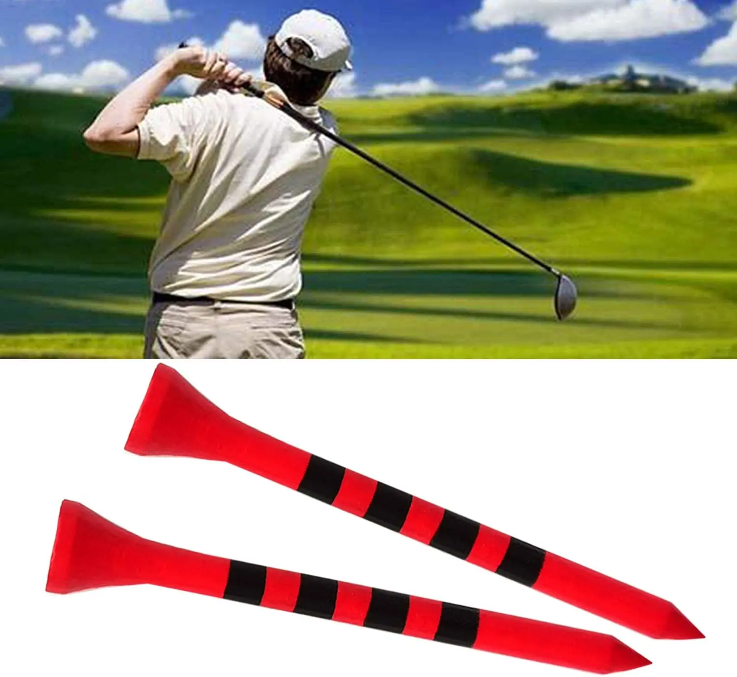 Ти для гольфа дерево футболка бадминтон гусиное перо 2-3/4 дюймов или 3-1/4 100 шт./упак.