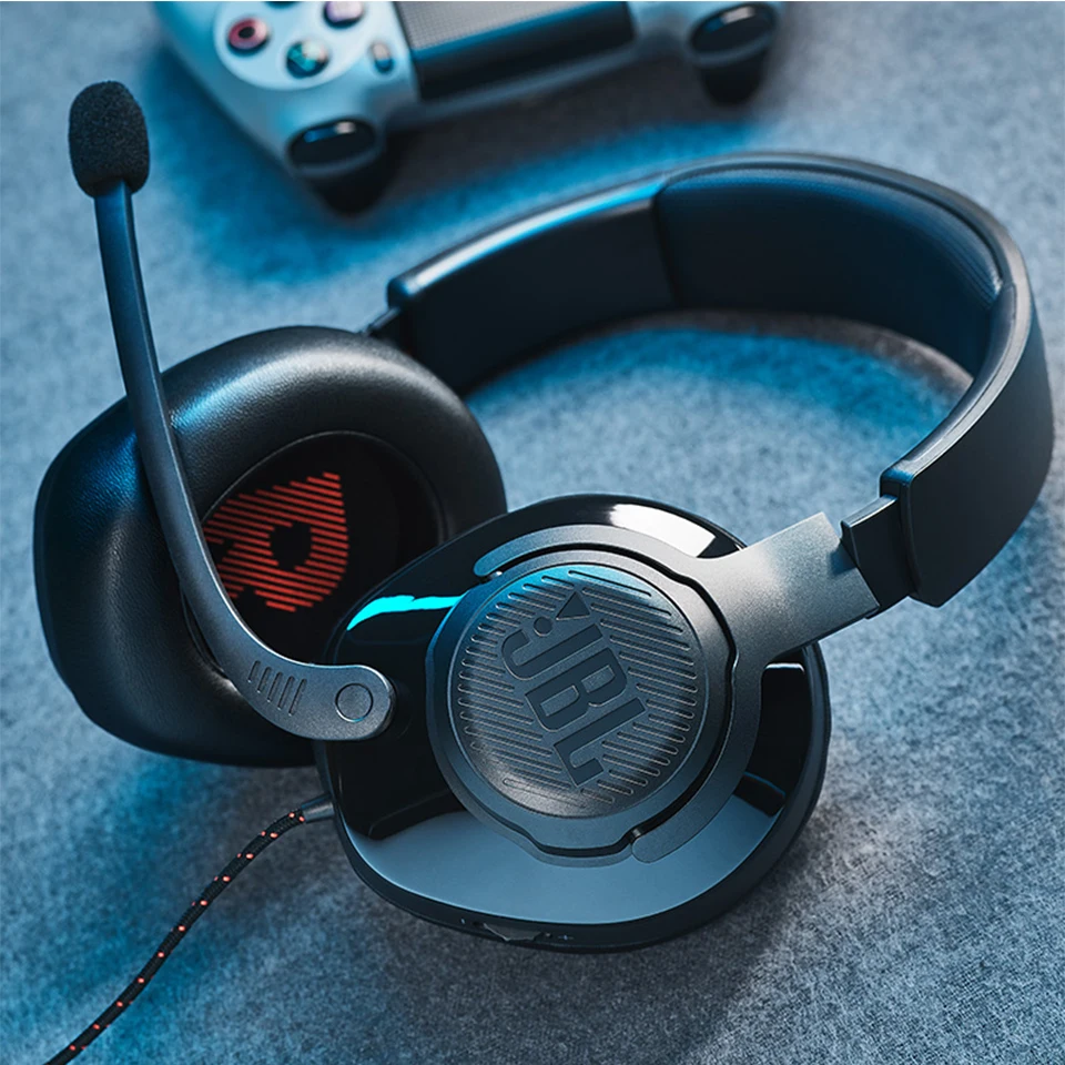 Проводные Игровые наушники JBL Quantum 200 с микрофоном складная гарнитура для