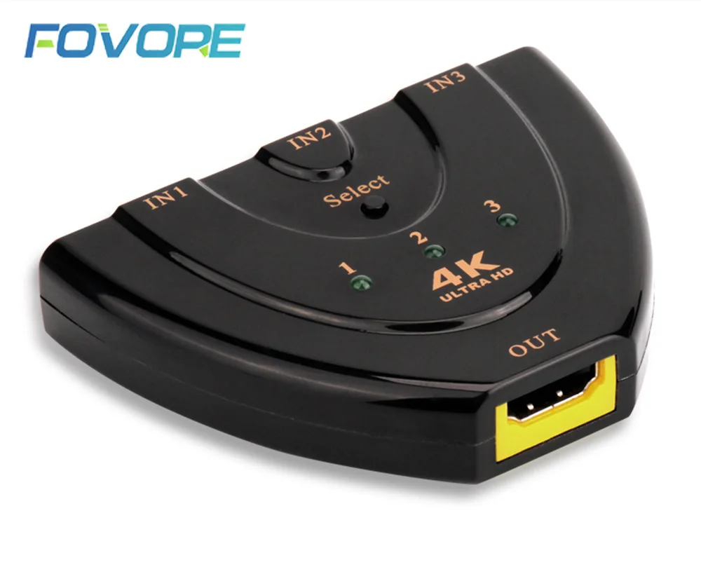 Авто HDMI переключатель с пультом дистанционного управления Переключатель 4K * 2K 3D