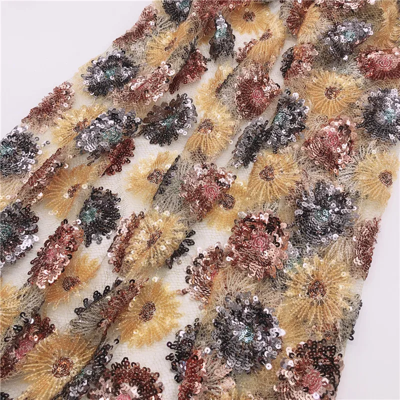 Новинка модное украшенное старинными блестками цветок маргаритки вышитая