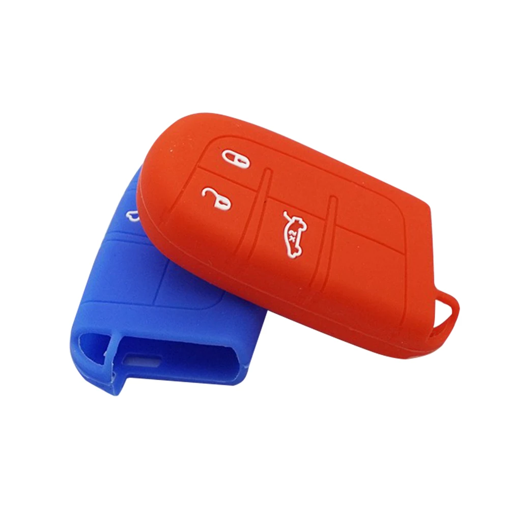 

Xinyuexin Don't Touch My Key Silicone Car Key Case Cover for Jeep Renegade Compass for Chrysler 300C for Dodge 3Button Key Cover