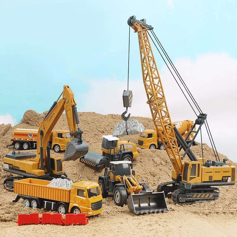 Трактор Игрушки для мальчиков кран Автоцистерна автомобили экскаватор имитация