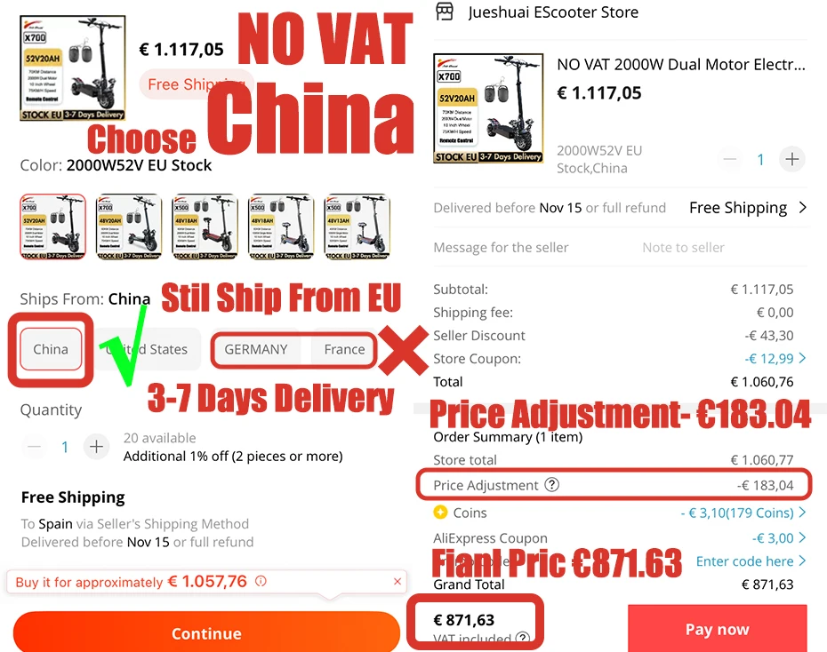 Электрический скутер с сиденьем 60 км/ч 2000 Вт двойной мотор | Спорт и развлечения